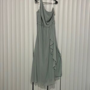 Elegant Dusty Sage Evening Dress